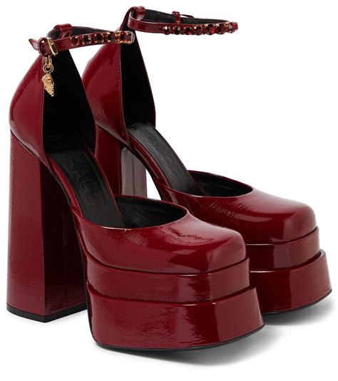 versace red shoes price|Versace red heels.